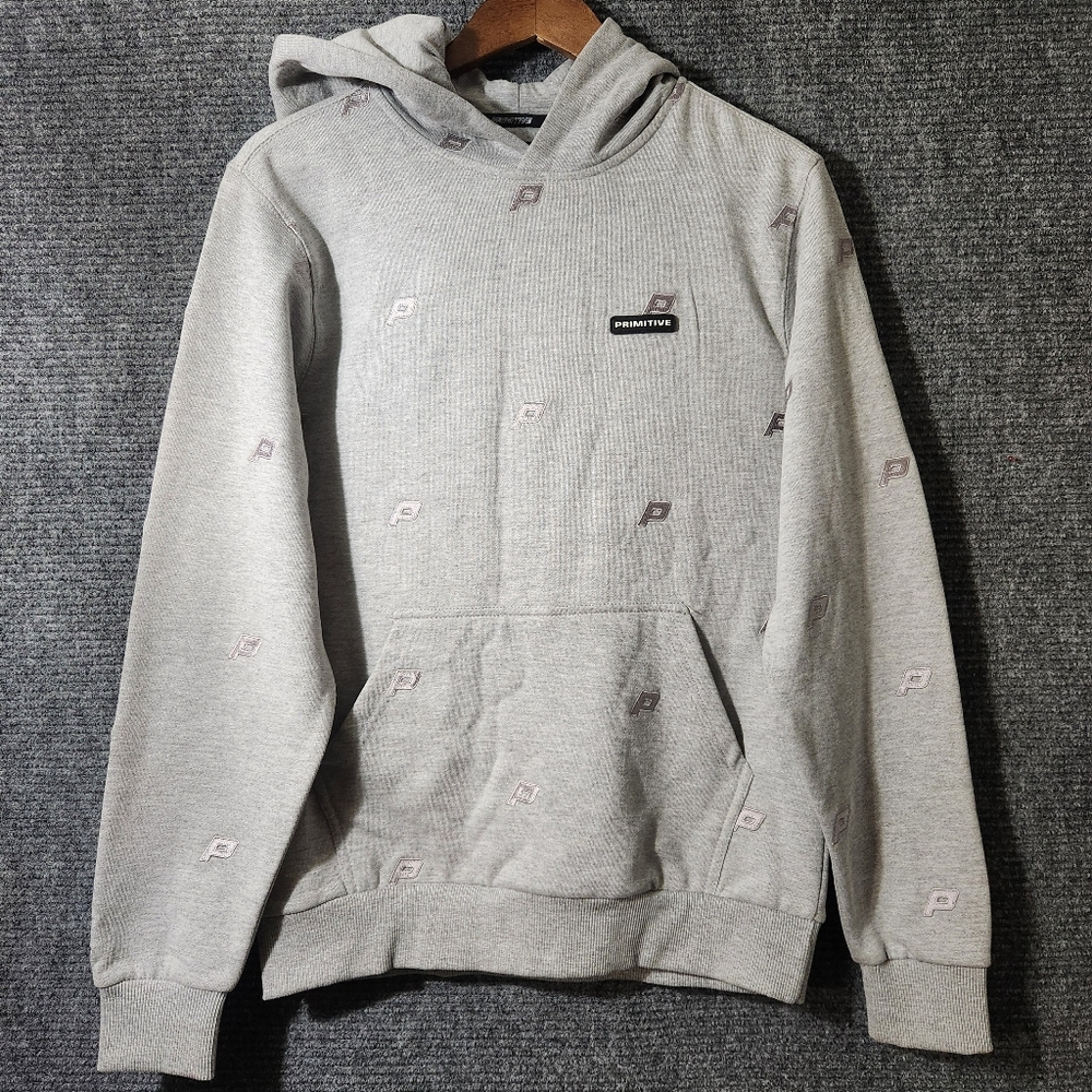 Primitive Mateo HD Hoodiegrey Heather Sweater Size S